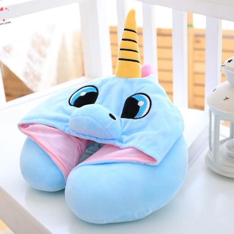 Unicorn Hoodie Neck Pillow