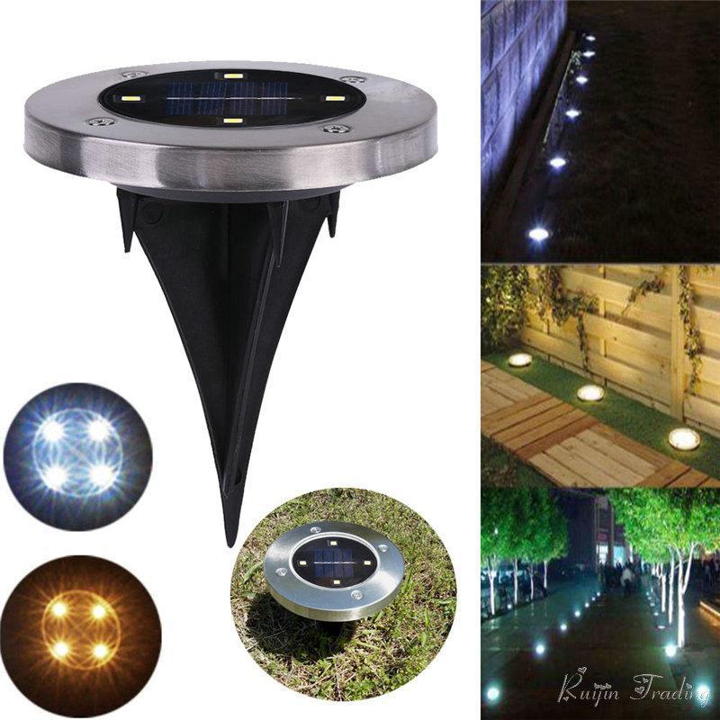 Solar Garden Disk Lights