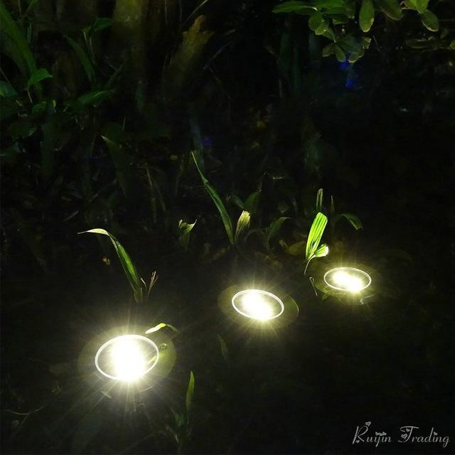 Solar Garden Disk Lights