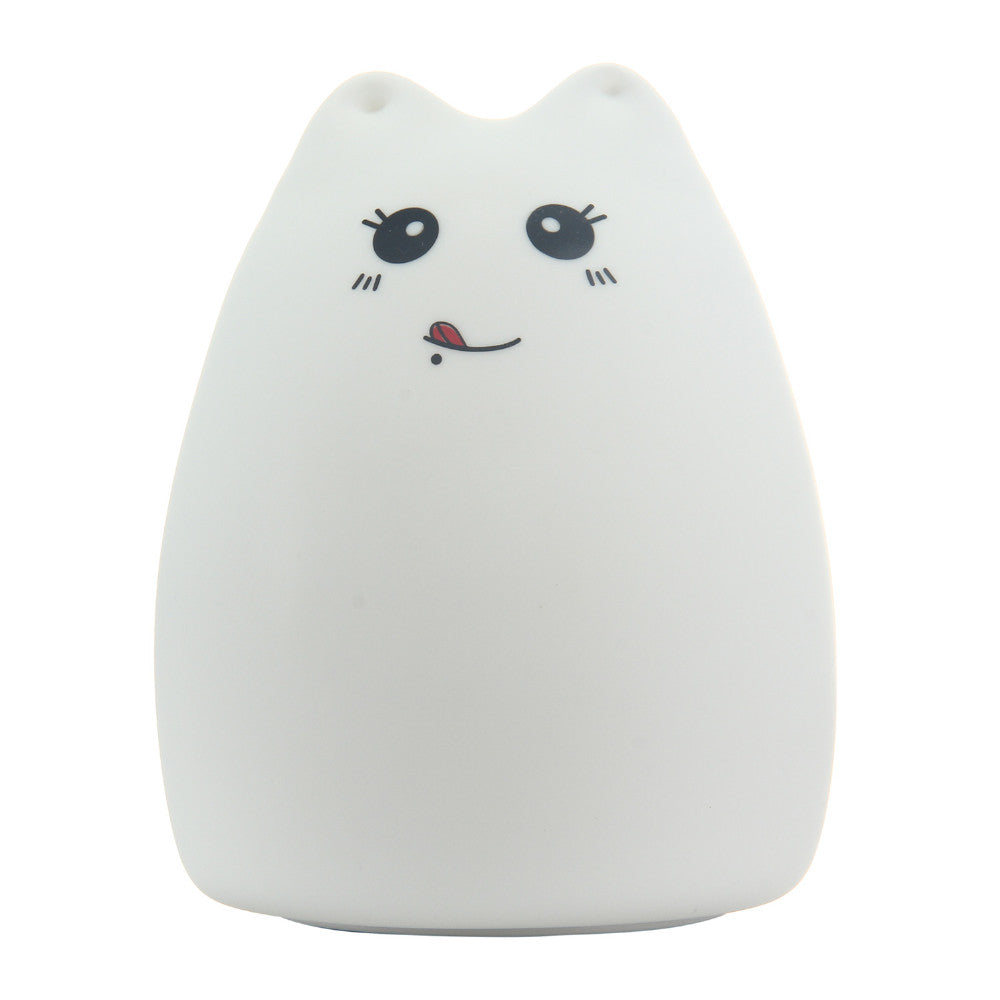 Cute Color Changing Cat Touch Lamp