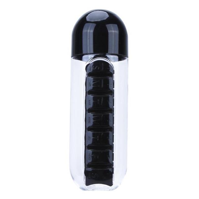 2 in 1 Pill Box Water Bottle