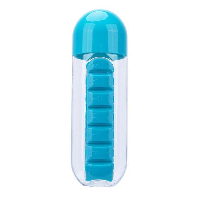 2 in 1 Pill Box Water Bottle