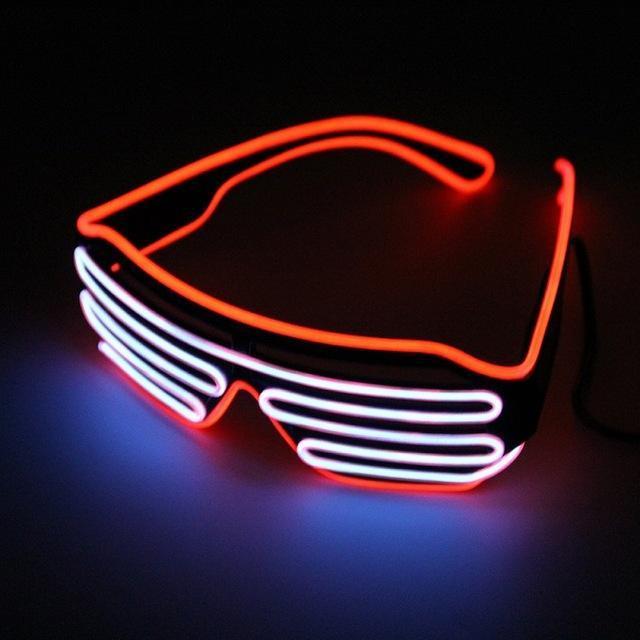 Double Color Glow LED Glasses