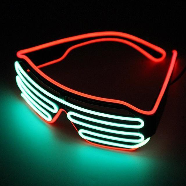 Double Color Glow LED Glasses