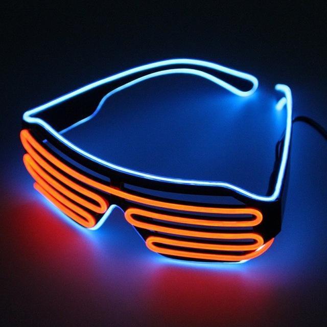 Double Color Glow LED Glasses