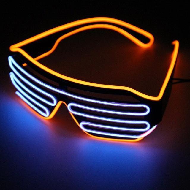 Double Color Glow LED Glasses