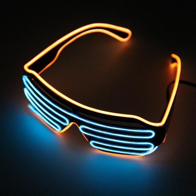 Double Color Glow LED Glasses